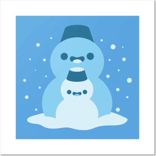 Snowmen Friends Posters and Art